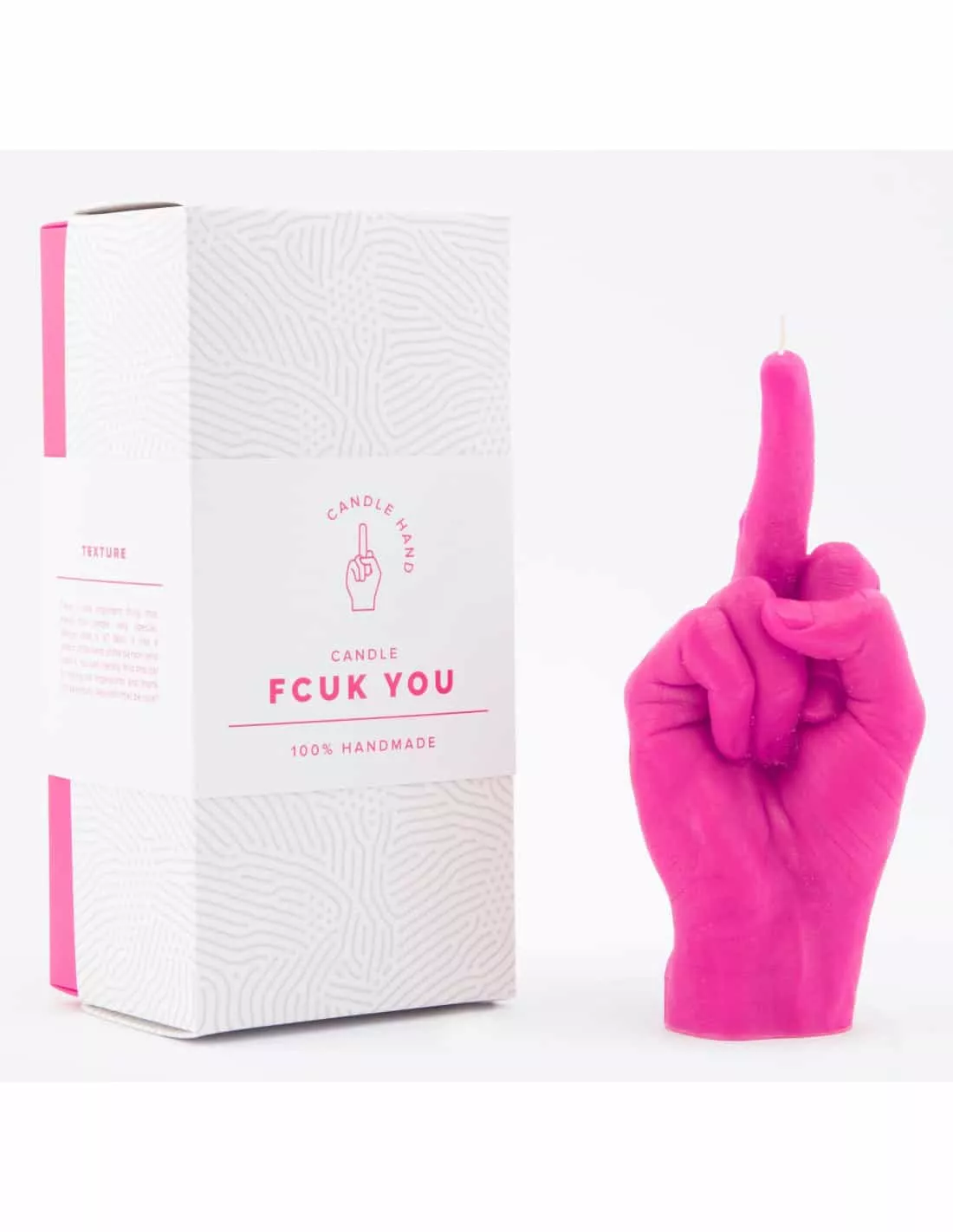 Candle Hand Fcuk You Middle Finger Candle - Bright Pink Realistic Hand Decor 2 Candle Hand Fcuk You Middle Finger Candle - Bright Pink Realistic Hand Decor – Image 2