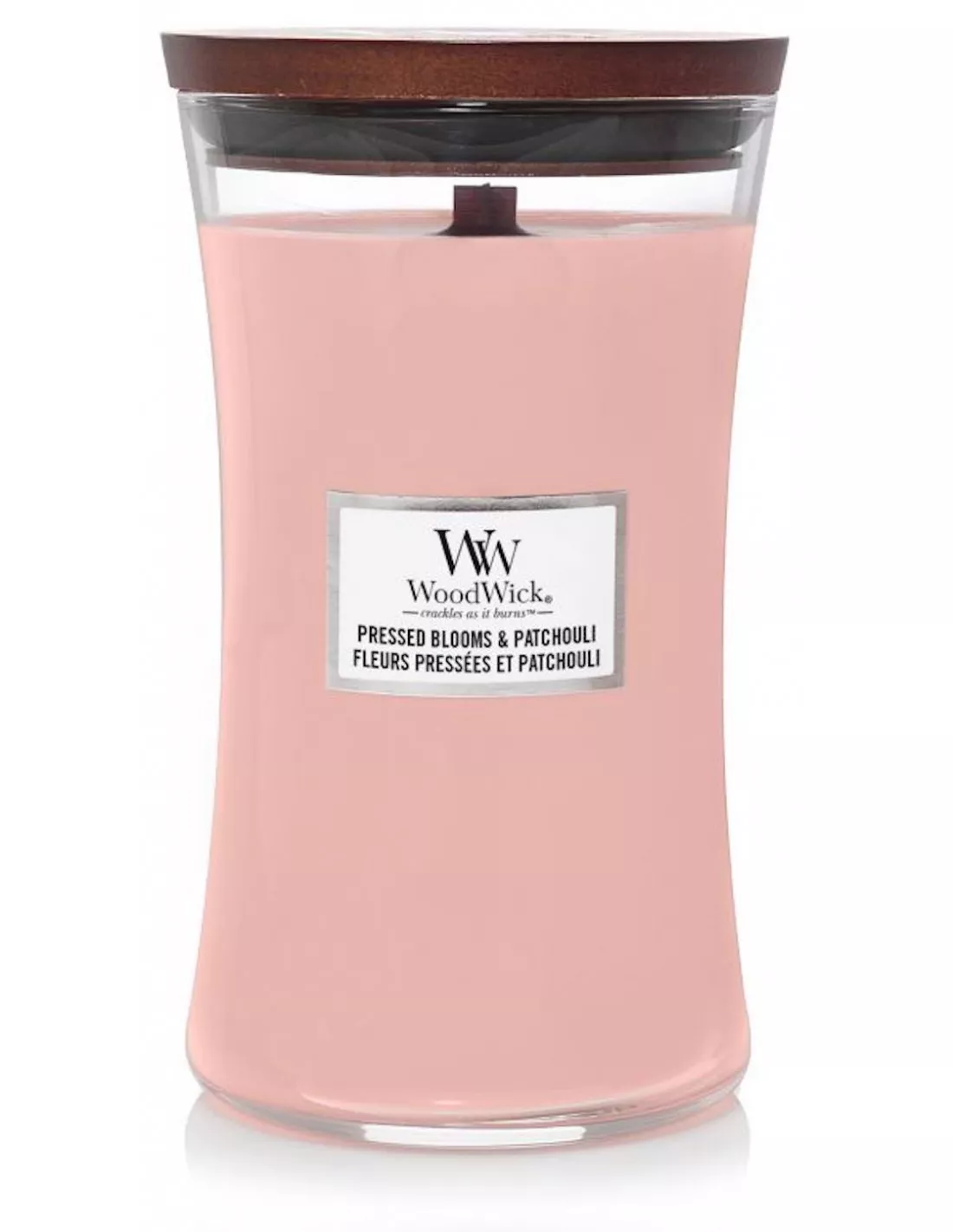 WoodWick Bougie Fleurs Pressées Et Patchouli - 610gr 1 WoodWick Bougie Fleurs Pressées Et Patchouli - 610gr