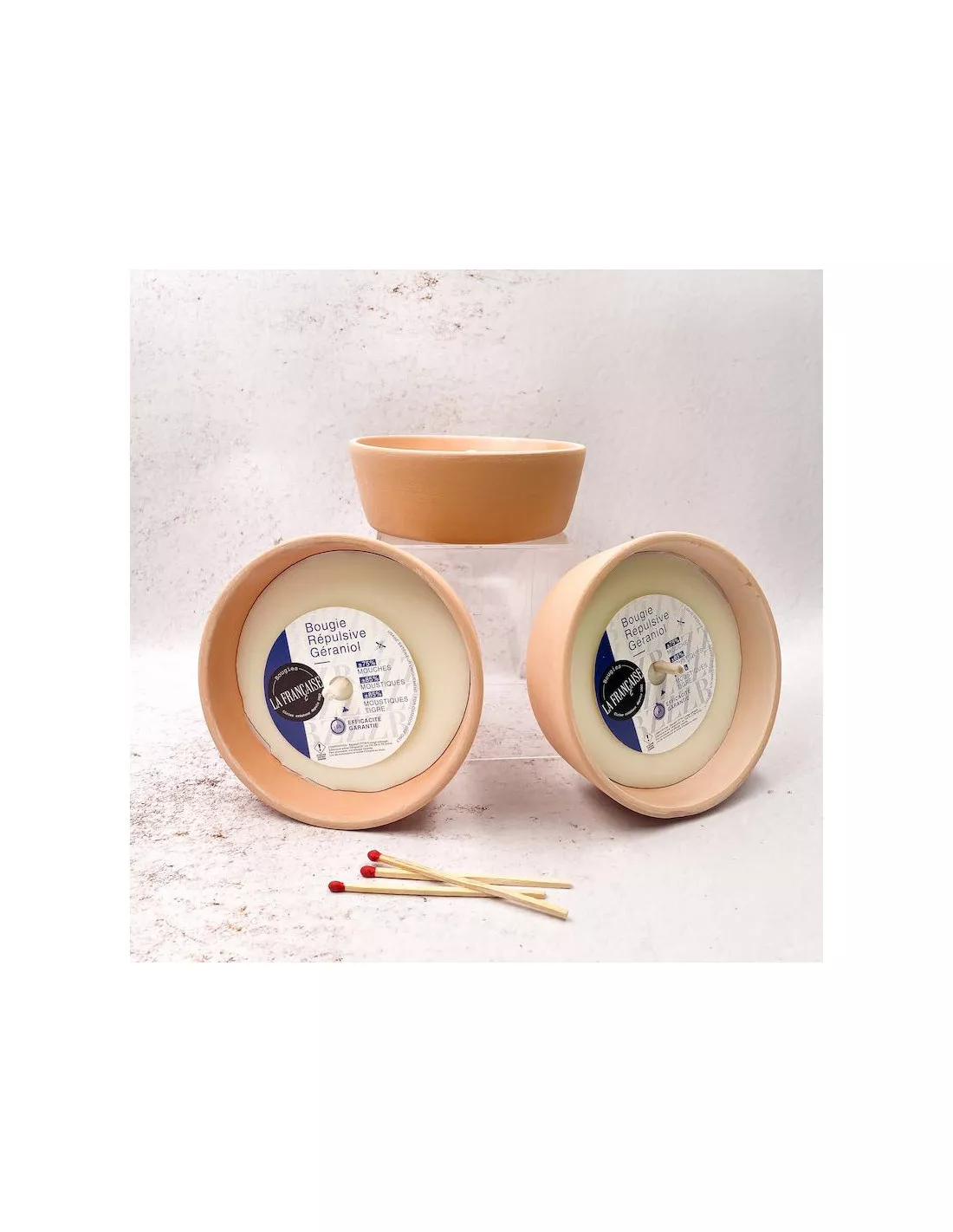 Bougie Géraniol Anti Moustiques - Bougies La Française 2 Bougie Géraniol Anti Moustiques - Bougies La Française – Image 2