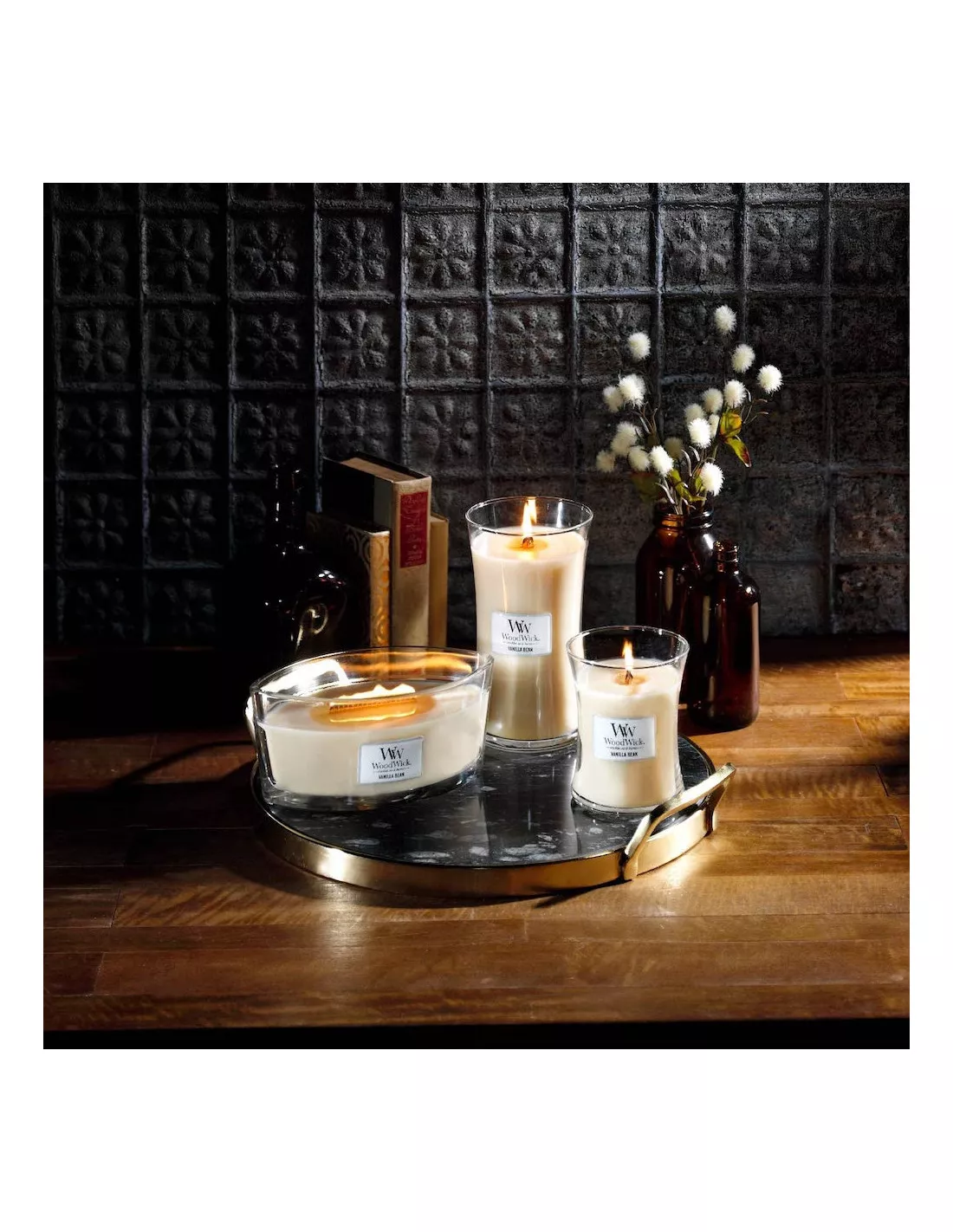 WoodWick Bougie Gousse De Vanille - Ellipse 2 WoodWick Bougie Gousse De Vanille - Ellipse – Image 2