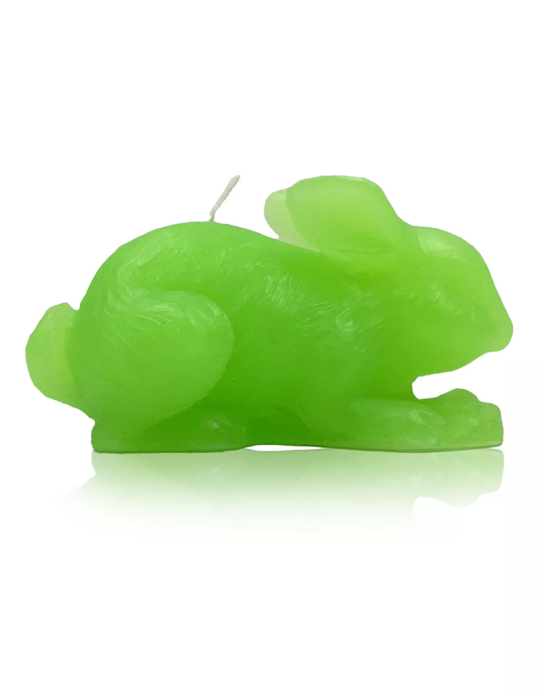 Bougie Lapin - Vert Fluo - Ciergerie Des Prémontrés 1 Bougie Lapin - Vert Fluo - Ciergerie Des Prémontrés