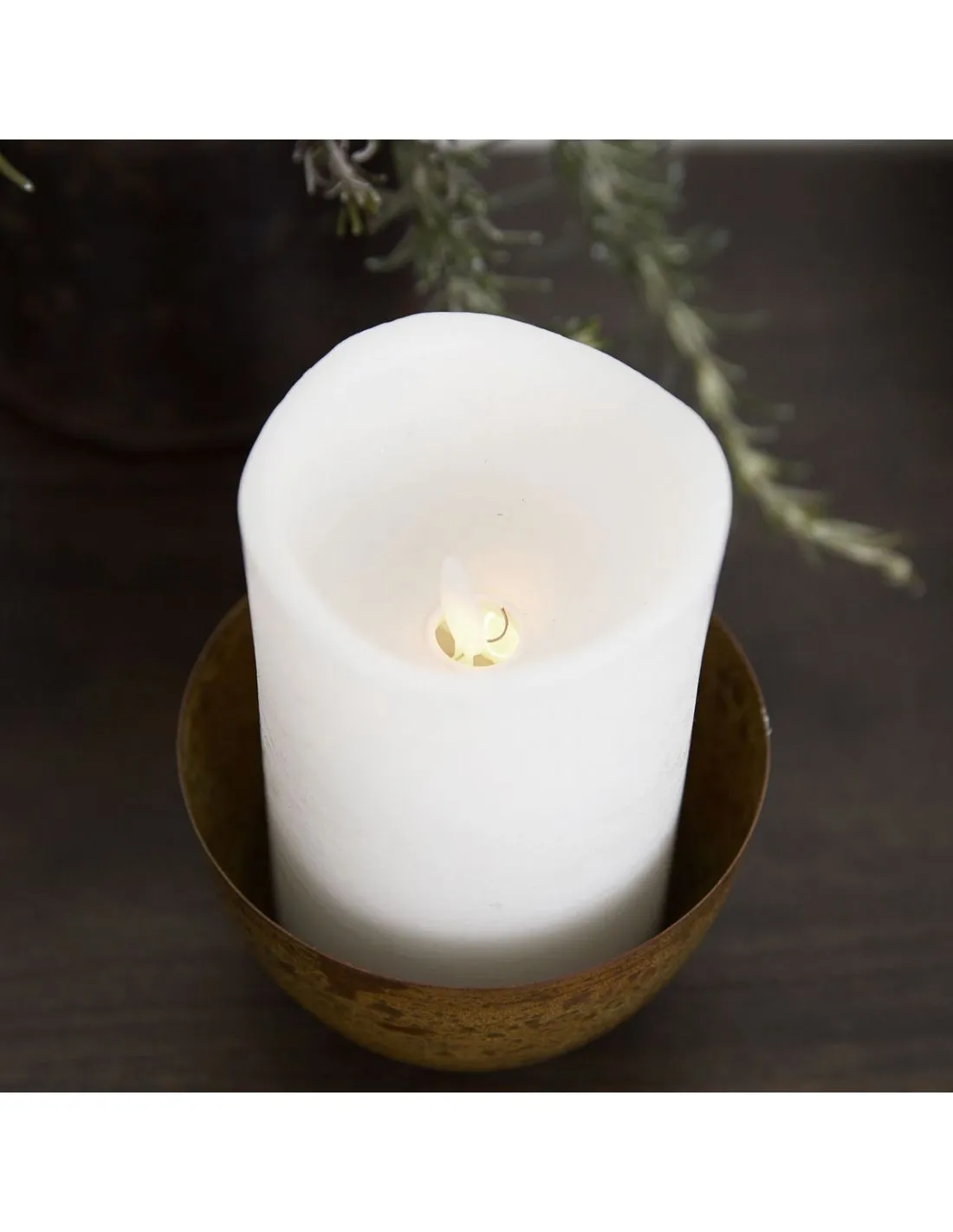 House Doctor Bougie Led Blanche - 12.5cm 2 House Doctor Bougie Led Blanche - 12.5cm – Image 2