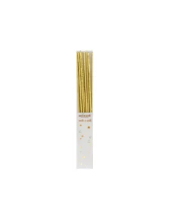 Bougie Magique 28cm Gold - Lot De 10