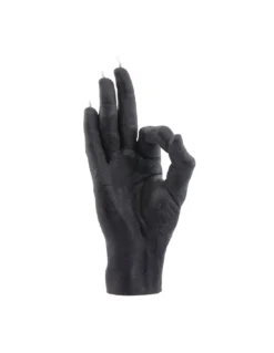 Bougie Main Ok - Noir 6 Bougie Main Ok - Noir -Jolie Bougies Soldes bougie main ok noir 2