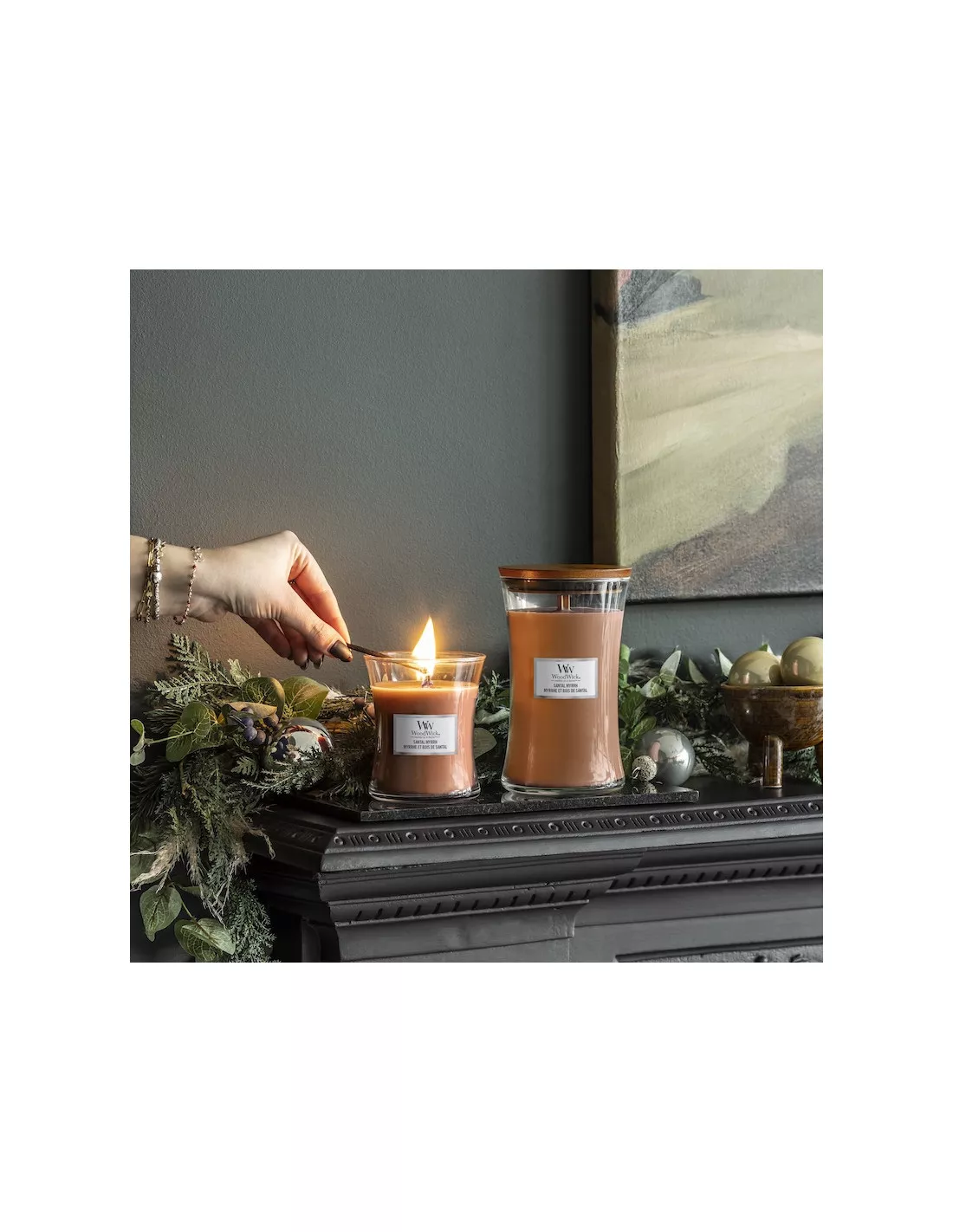 WoodWick Bougie Myrrhe Et Bois De Santal - 275 Gr 2 WoodWick Bougie Myrrhe Et Bois De Santal - 275 Gr – Image 2
