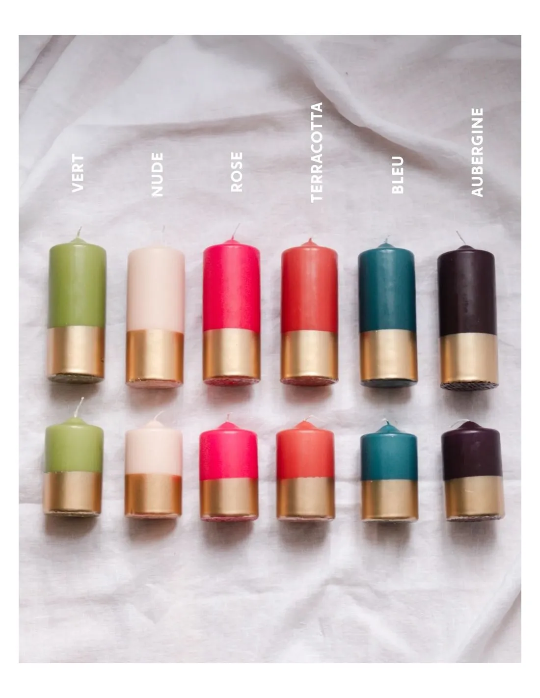 Bougie Pilier 10 Cm OR Et BLEU 2 Bougie Pilier 10 Cm OR Et BLEU – Image 2