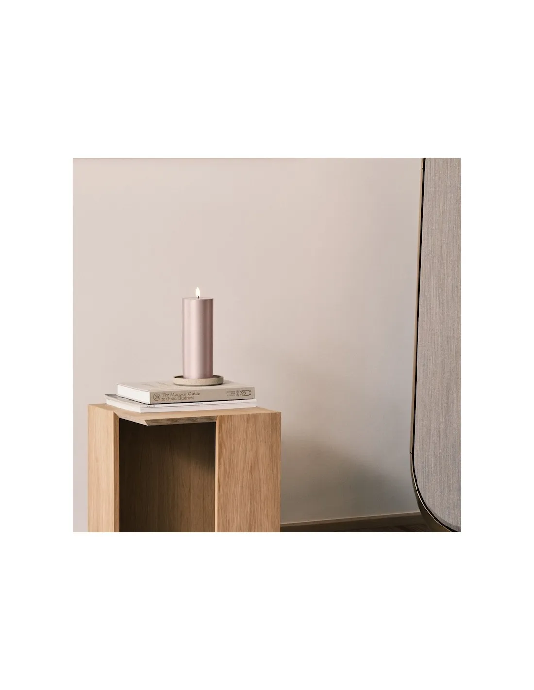 Bougie Pilier LED Ivoire - 10 Cm 4 Bougie Pilier LED Ivoire - 10 Cm – Image 4