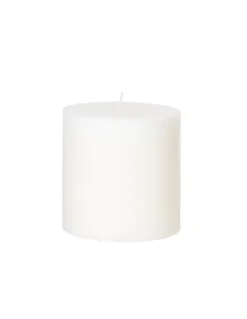 Broste Copenhagen Bougie Pilier STEARINE Blanc 10x10cm