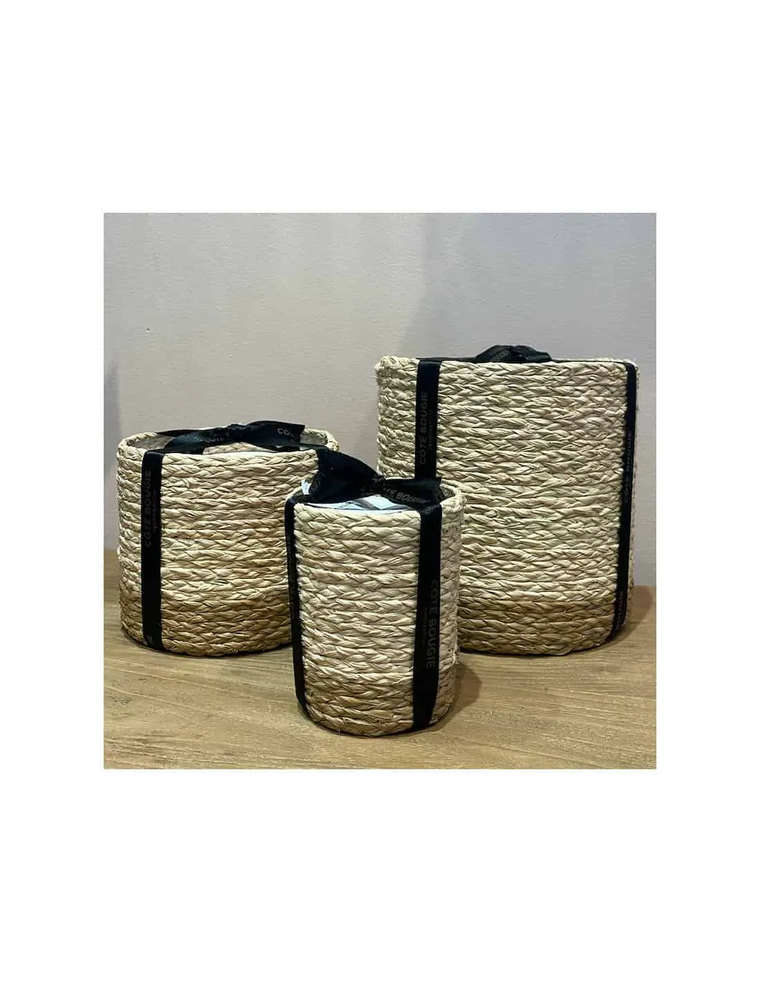 Bougie Raphia Alia L - Menthe Et Thé 4 Bougie Raphia Alia L - Menthe Et Thé – Image 4