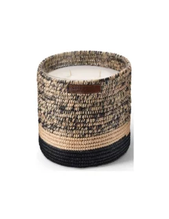Bougie Raphia Mogador Noir L - Oriental 8 Bougie Raphia Mogador Noir L - Oriental -Jolie Bougies Soldes bougie raphia mogador noir l oriental 2