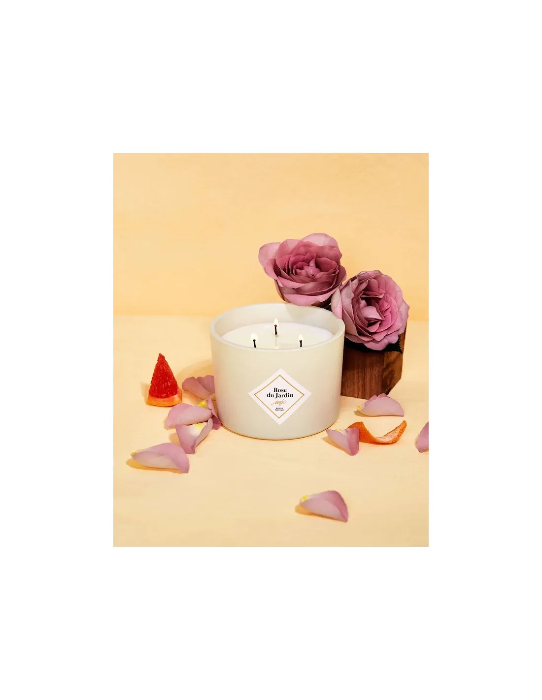 Bougie Rose Du Jardin - 350 Gr - My Jolie Candle 2 Bougie Rose Du Jardin - 350 Gr - My Jolie Candle – Image 2