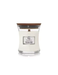 WoodWick Bougie Thé Blanc Et Jasmin - 85 Gr