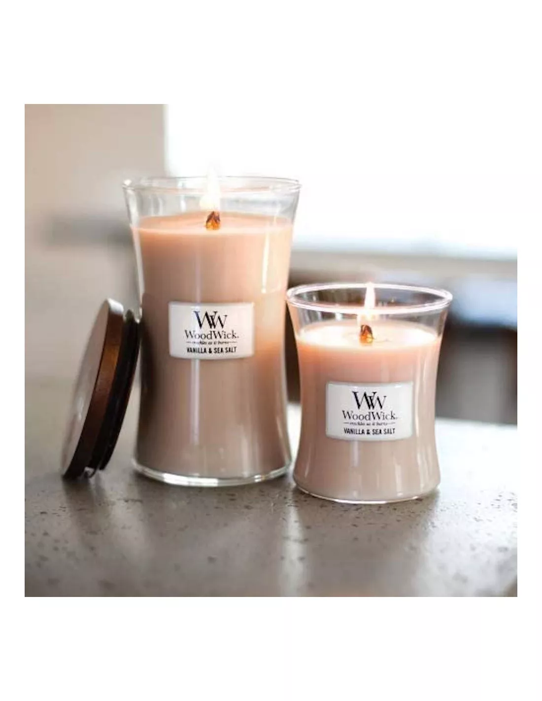 WoodWick Bougie Vanille Sels Marins - 85 Gr 2 WoodWick Bougie Vanille Sels Marins - 85 Gr – Image 2