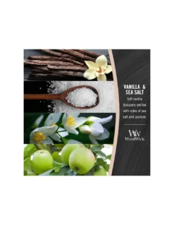 WoodWick Bougie Vanille Sels Marins - 85 Gr 5 WoodWick Bougie Vanille Sels Marins - 85 Gr -Jolie Bougies Soldes bougie vanille sels marins 85 gr 2