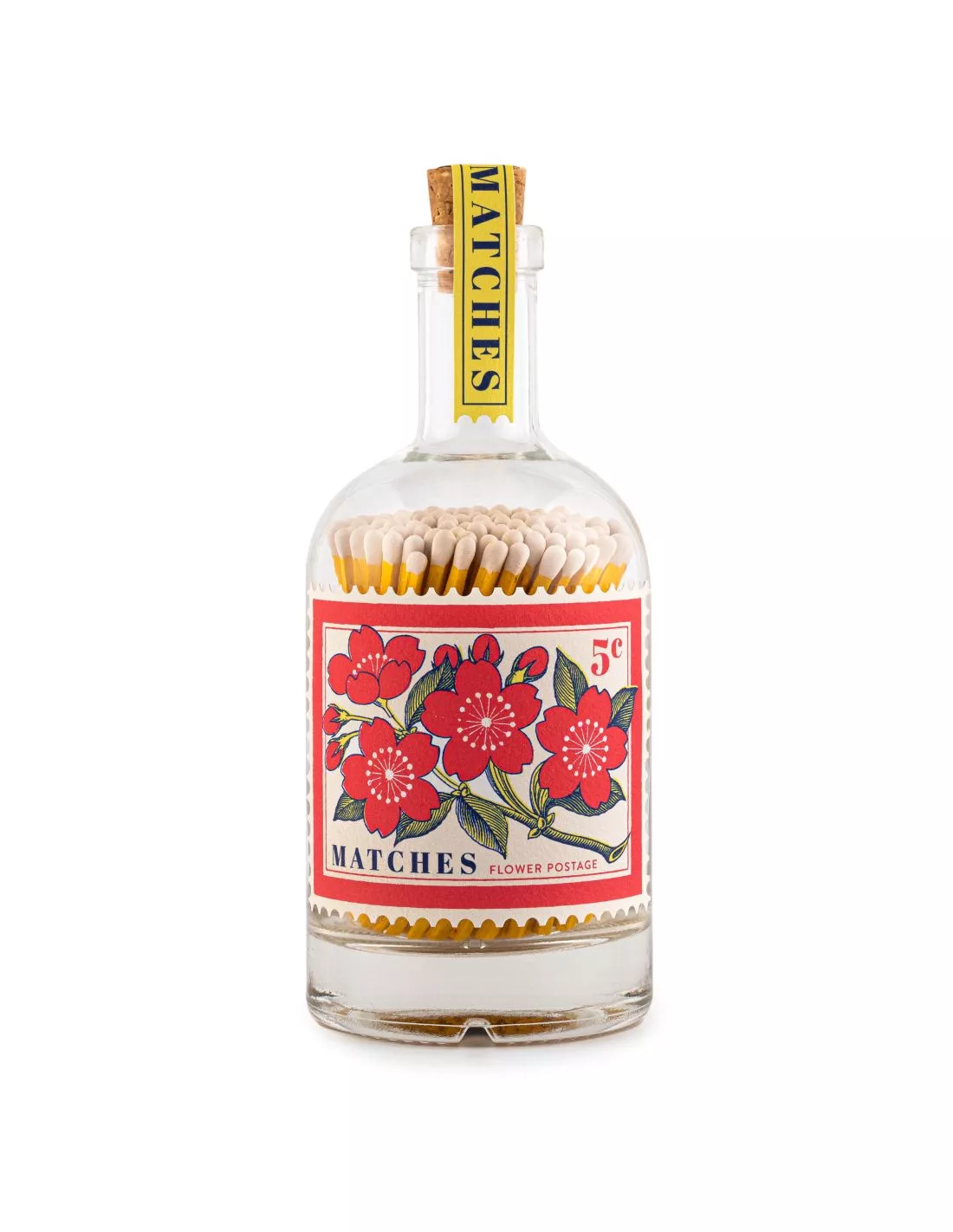 The Archivist Bouteille d'Allumettes "Flowers" – Design Botanique Vintage avec Bouchon en Liège (125 Allumettes) 1 The Archivist Bouteille d'Allumettes "Flowers" – Design Botanique Vintage avec Bouchon en Liège (125 Allumettes)