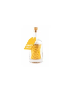 The Archivist Yellow Happy Days Luxury Match Bottle - Long Decorative Matches