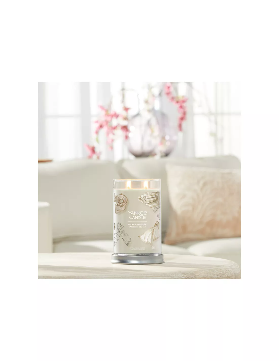 Yankee Candle Cachemire Délicat - Grande Bougie 2 Mèches 1 Yankee Candle Cachemire Délicat - Grande Bougie 2 Mèches