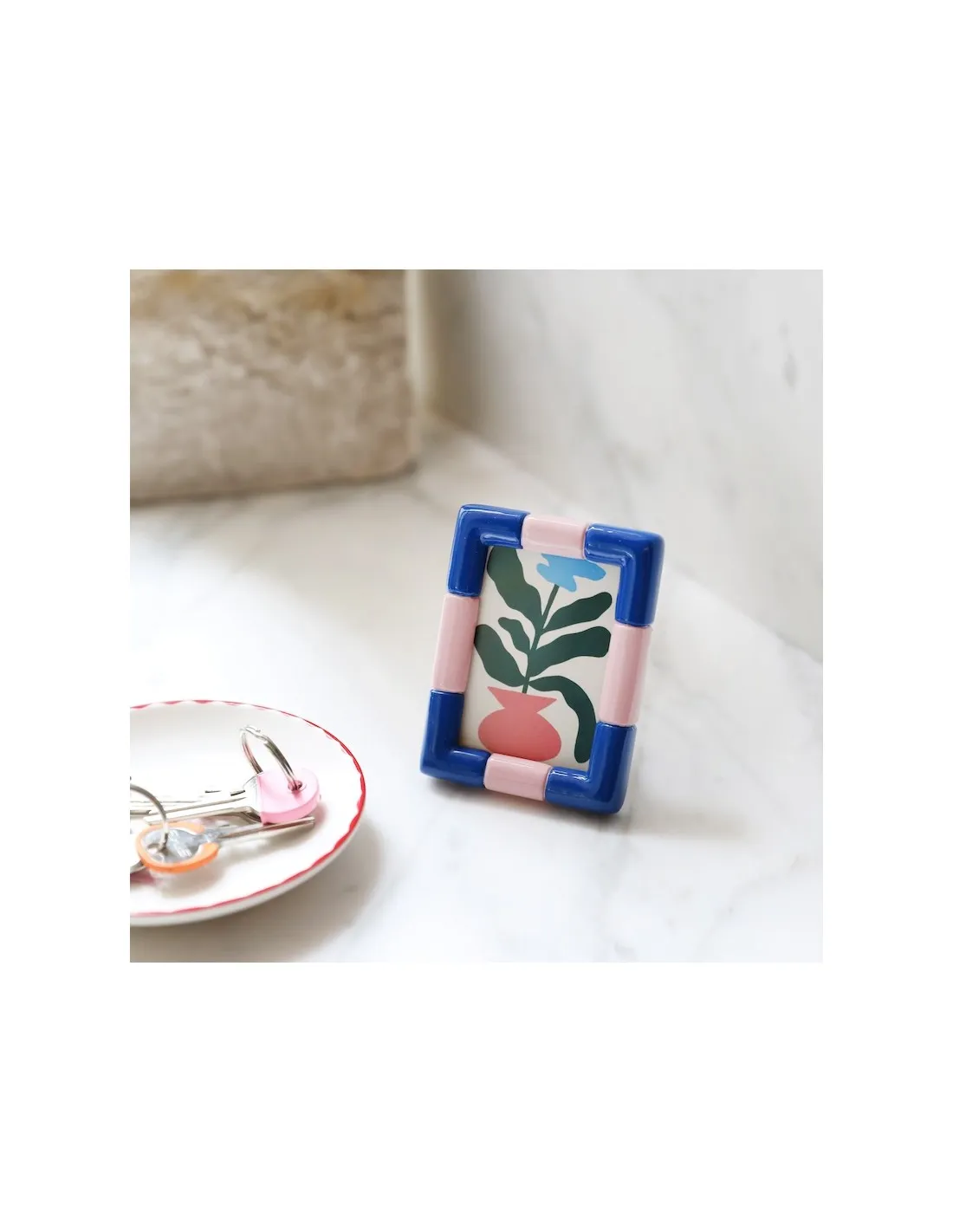 & Klevering Cadre Photo - Bleu Rose Klevering 2 & Klevering Cadre Photo - Bleu Rose Klevering – Image 2