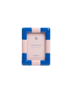& Klevering Cadre Photo - Bleu Rose Klevering