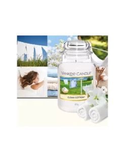 Yankee Candle Car Jar Clean Cotton 10 Yankee Candle Car Jar Clean Cotton -Jolie Bougies Soldes car jar clean cotton 4