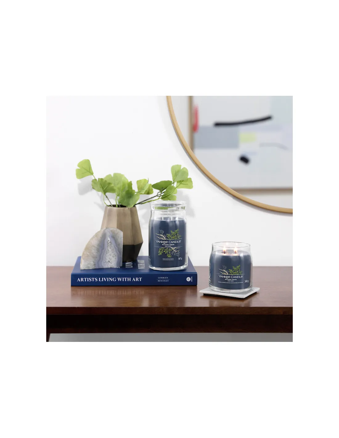 Yankee Candle Cèdre Marin - Moyenne Bougie 2 Mèches 1 Yankee Candle Cèdre Marin - Moyenne Bougie 2 Mèches