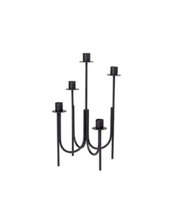 Broste Copenhagen Chandelier 5 Bougies Farri - Noir