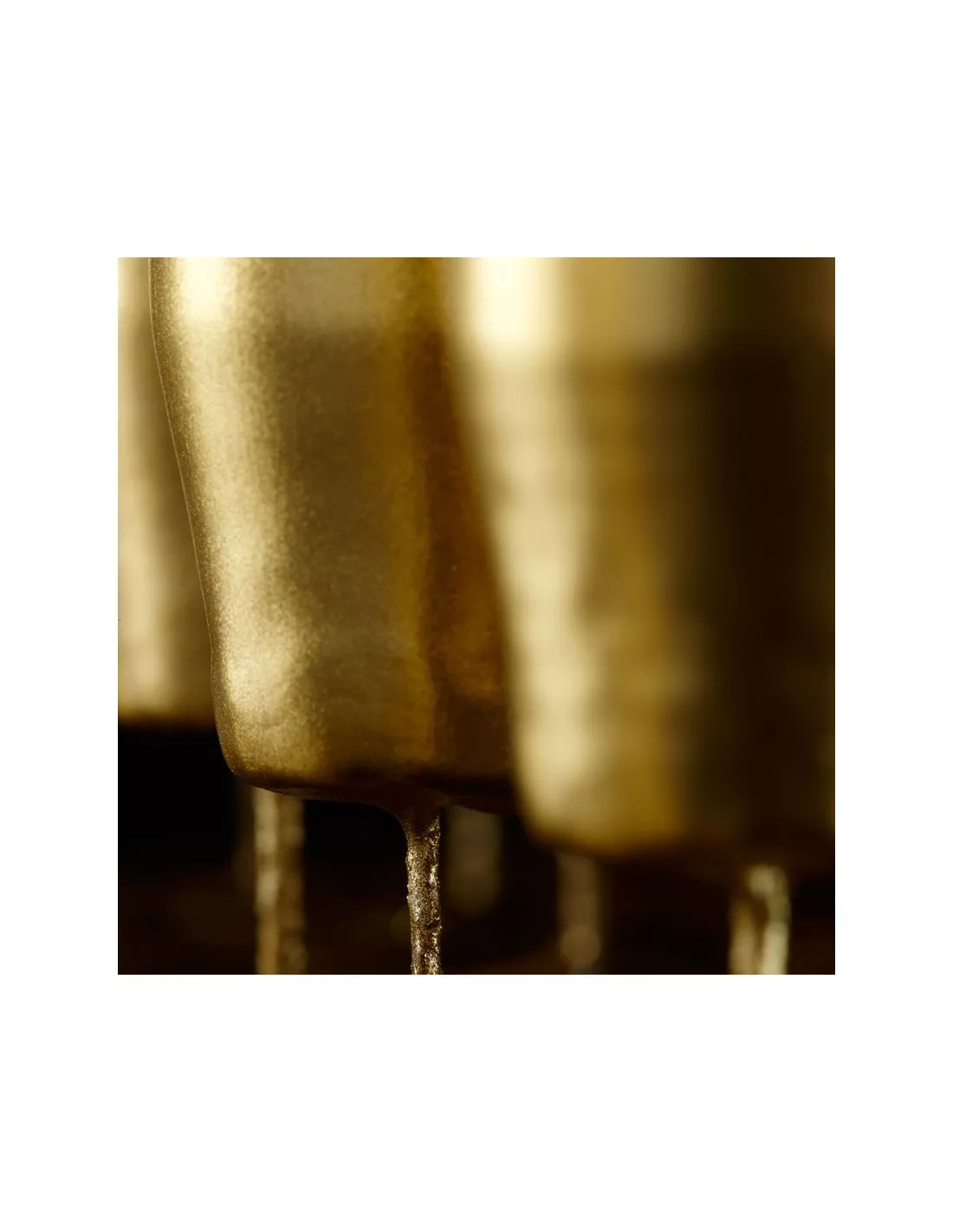 Cierge Doré Or 32cm 2 Cierge Doré Or 32cm – Image 2