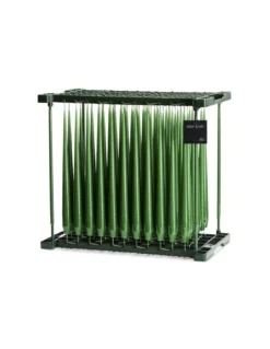 Cierge Vert Laqué 32 Cm