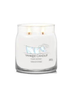 Yankee Candle Clean Cotton - Moyenne Bougie 2 Mèches 5 Yankee Candle Clean Cotton - Moyenne Bougie 2 Mèches -Jolie Bougies Soldes clean cotton moyenne bougie 2 meches 2