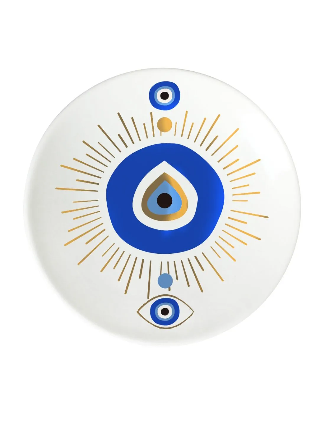 Coupelle Chance Oeil Blanc 12 Cm 1 Coupelle Chance Oeil Blanc 12 Cm