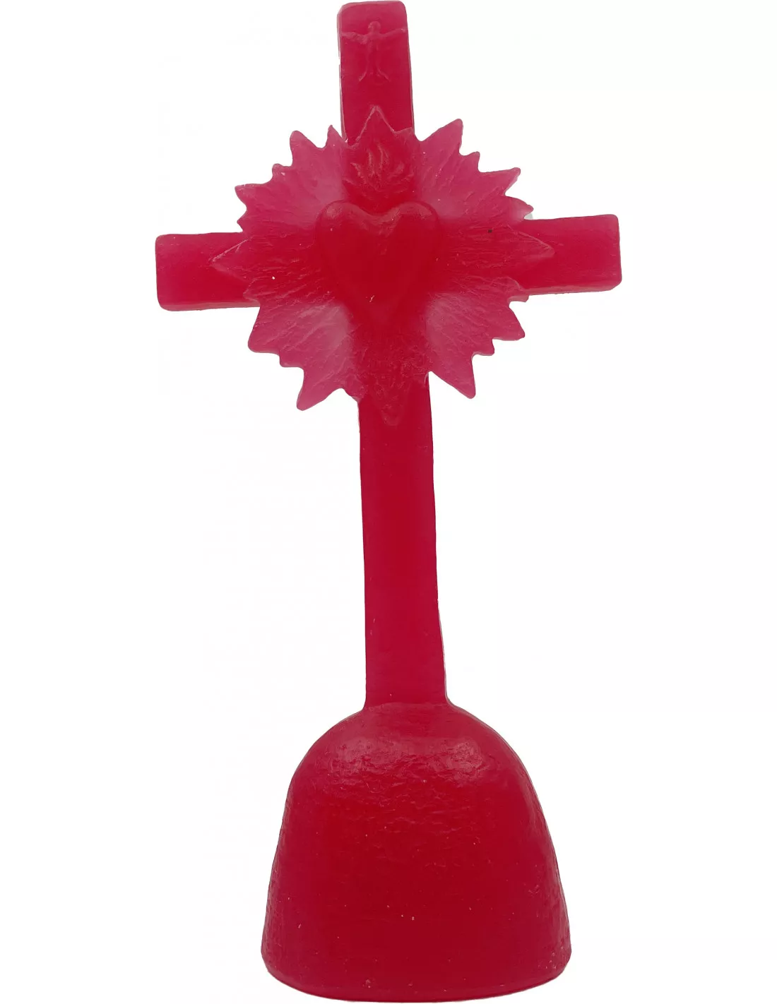 Croix Coeur De Lumière - Fushia - Ciergerie Des Prémontrés 1 Croix Coeur De Lumière - Fushia - Ciergerie Des Prémontrés