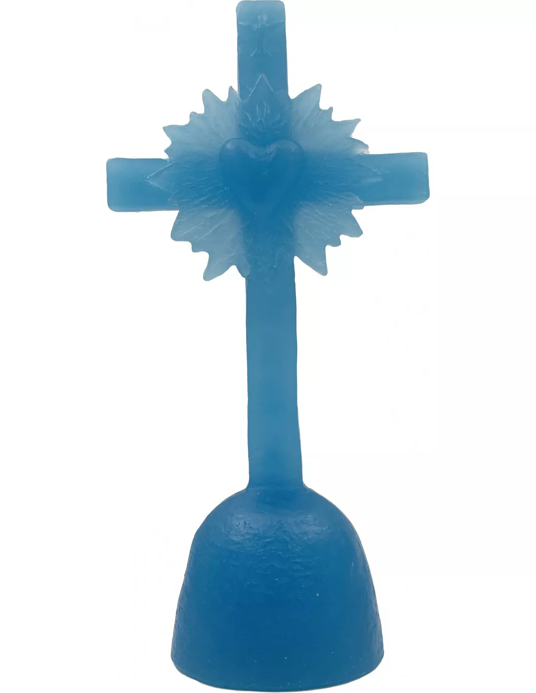 Croix Coeur De Lumière - Turquoise - Ciergerie Des Prémontrés 1 Croix Coeur De Lumière - Turquoise - Ciergerie Des Prémontrés