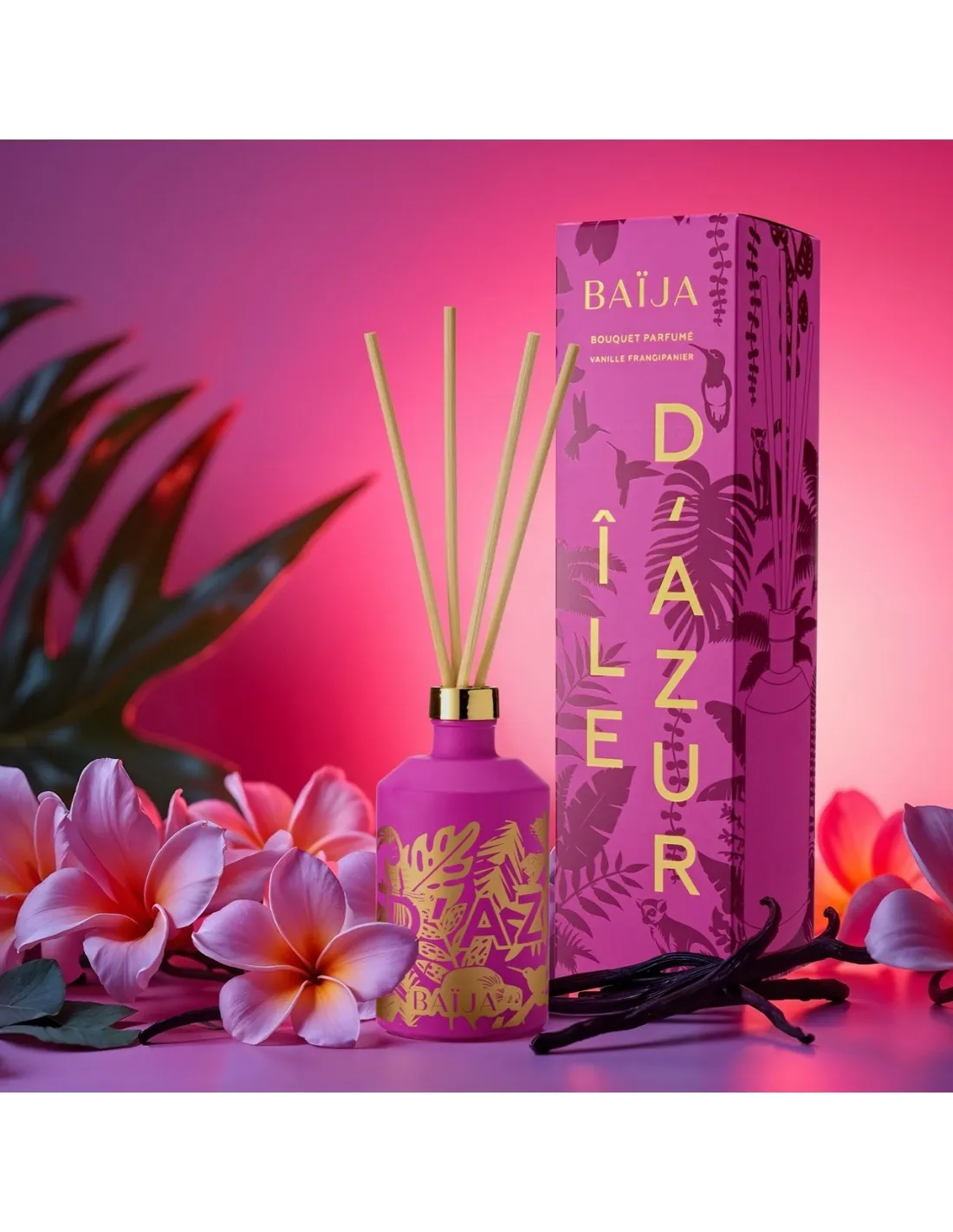 Diffuseur à Bâtonnets Ile D'Azur 365 Ml - Baija 2 Diffuseur à Bâtonnets Ile D'Azur 365 Ml - Baija – Image 2