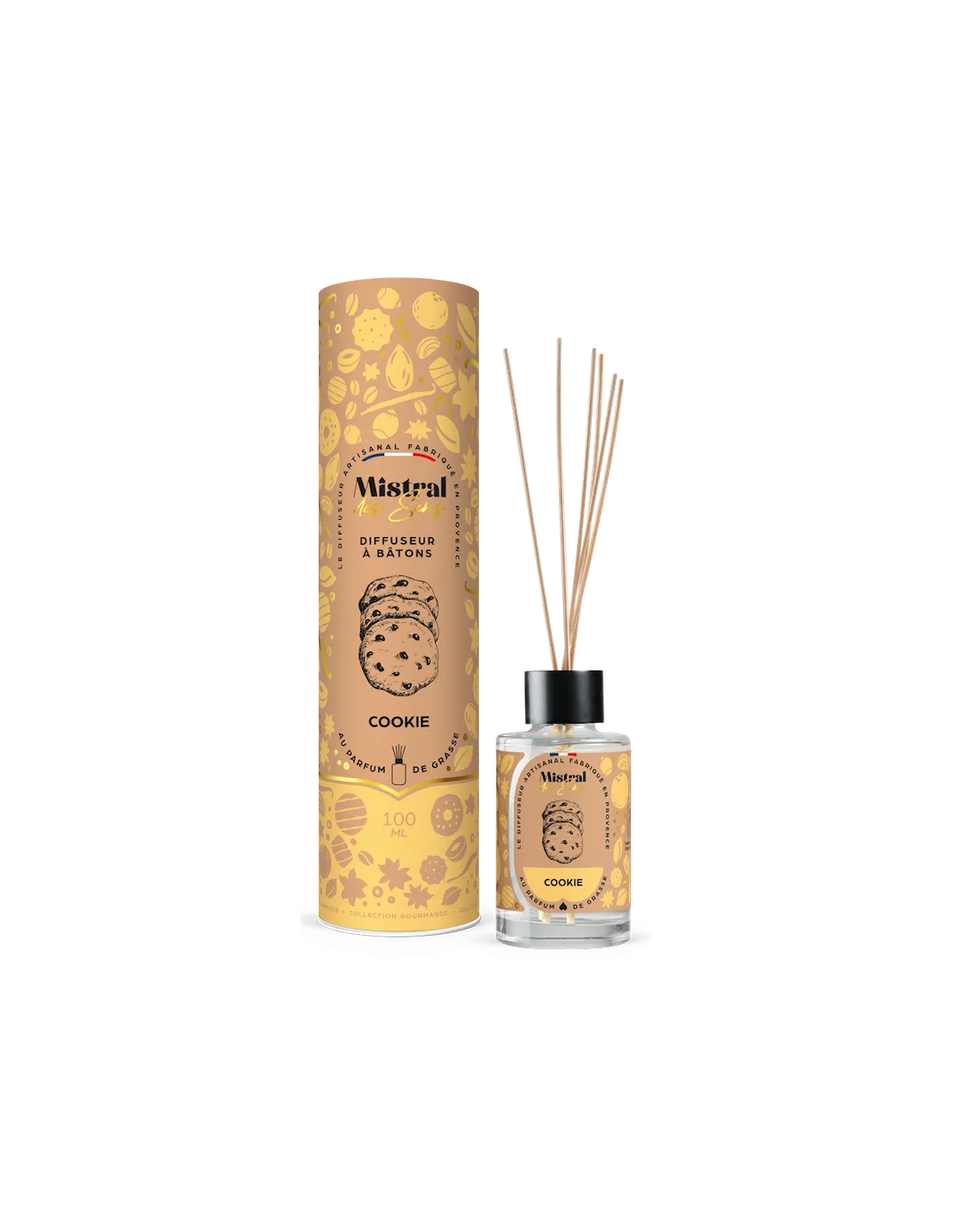 Diffuseur de Parfum Cookie Mistral des Sens – Parfum d’Ambiance Gourmand et Artisanal 1 Diffuseur de Parfum Cookie Mistral des Sens – Parfum d’Ambiance Gourmand et Artisanal