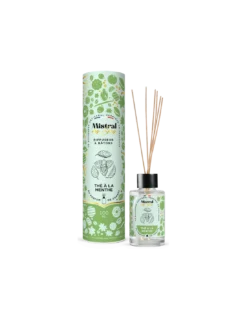 Diffuseur de Parfum Thé à la Menthe Mistral des Sens – Diffuseur à Bâtonnets Artisanal de Provence