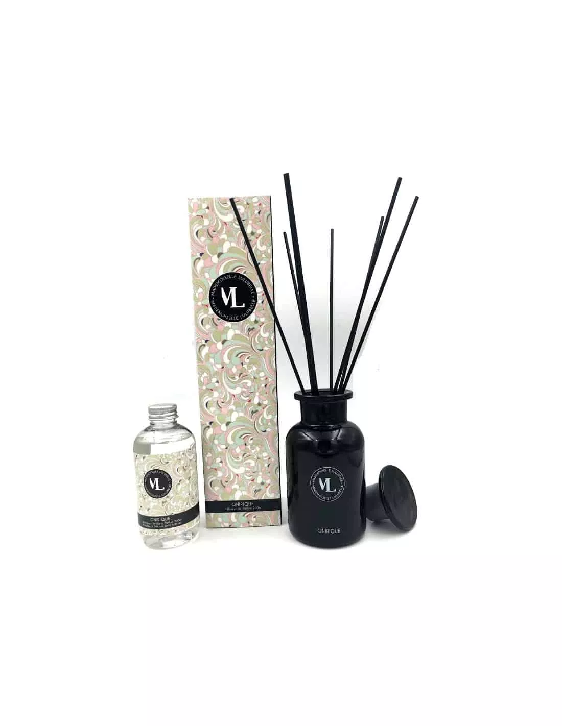 Mademoiselle Lulubelle Onirique Musc et Pêche – Parfum de Maison Diffuseur à Bâtonnets 1 Mademoiselle Lulubelle Onirique Musc et Pêche – Parfum de Maison Diffuseur à Bâtonnets