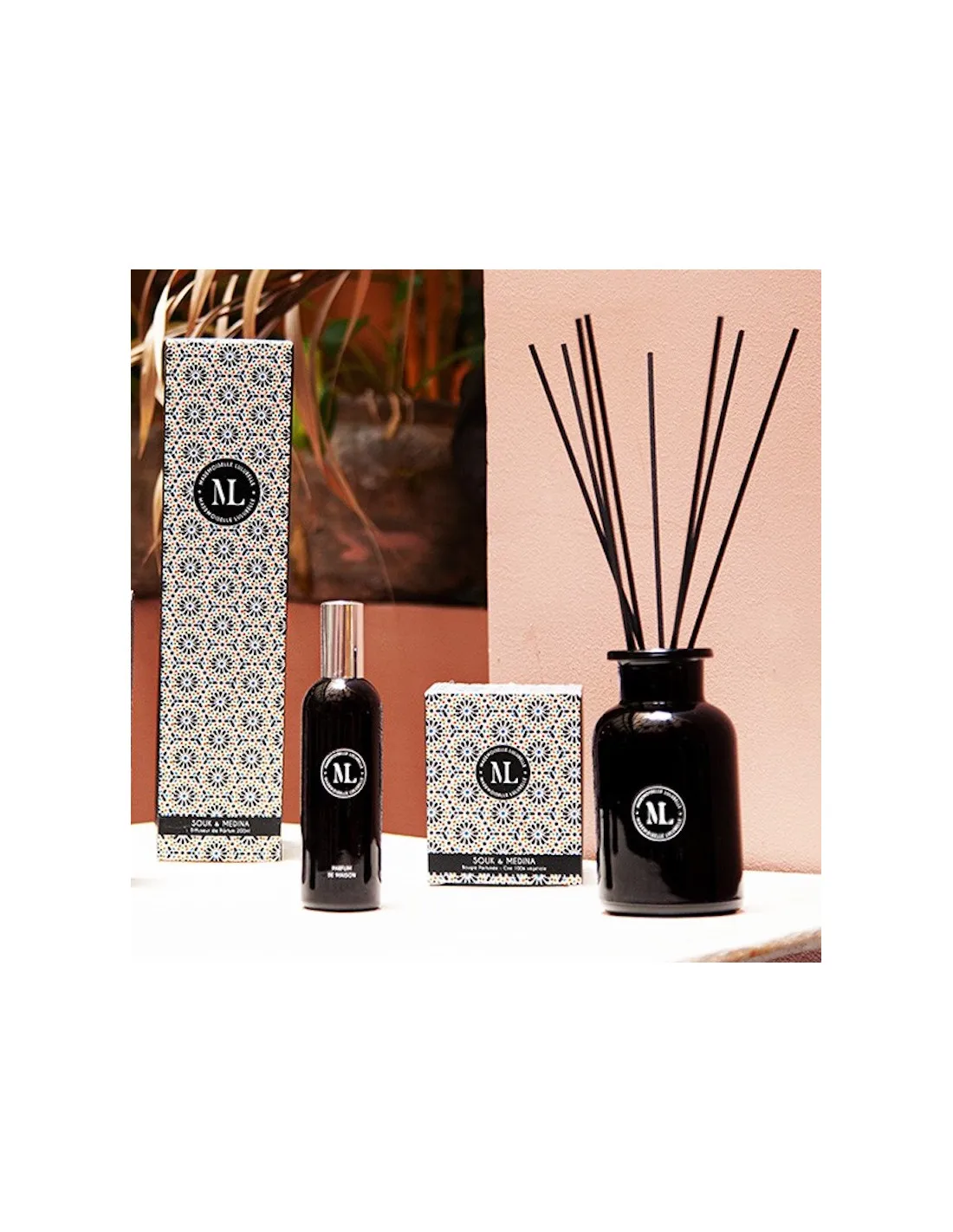 Mademoiselle Lulubelle Souk & Medina Amber - 200ml Luxury Glass Reed Diffuser 2 Mademoiselle Lulubelle Souk & Medina Amber - 200ml Luxury Glass Reed Diffuser – Image 2