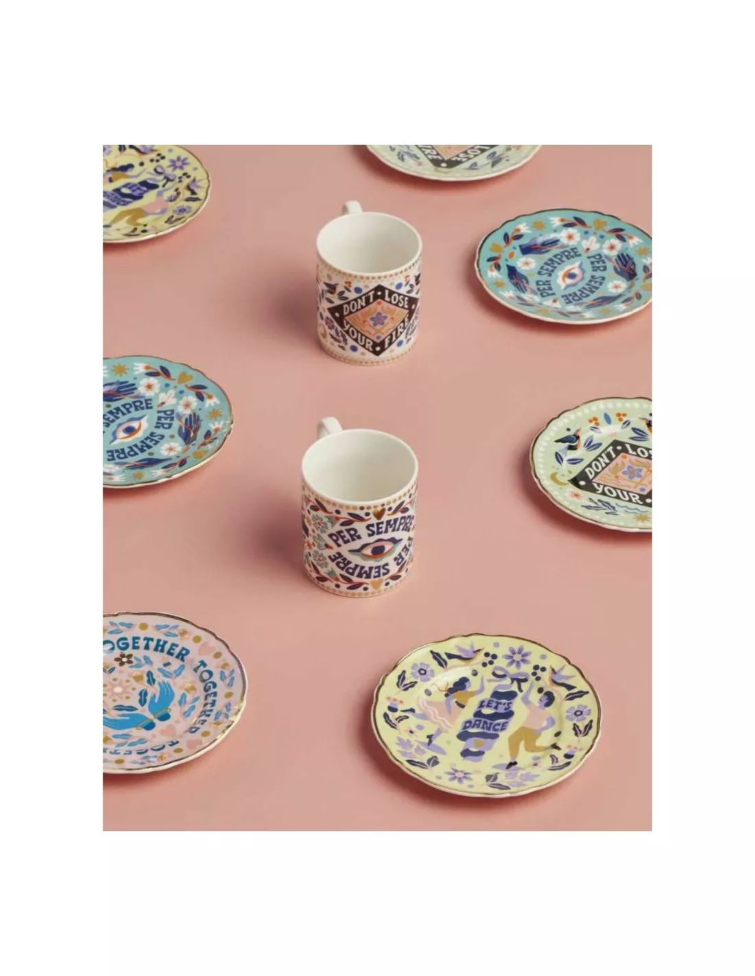 Bitossi Home x Carmi Grau 'Don't Lose Your Fire' – Assiette Design en Porcelaine 17 cm 4 Bitossi Home x Carmi Grau 'Don't Lose Your Fire' – Assiette Design en Porcelaine 17 cm – Image 4