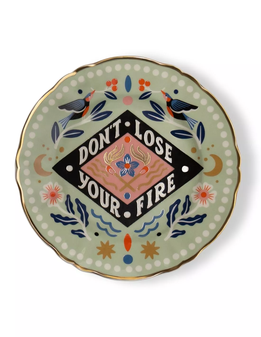 Bitossi Home x Carmi Grau 'Don't Lose Your Fire' – Assiette Design en Porcelaine 17 cm 1 Bitossi Home x Carmi Grau 'Don't Lose Your Fire' – Assiette Design en Porcelaine 17 cm