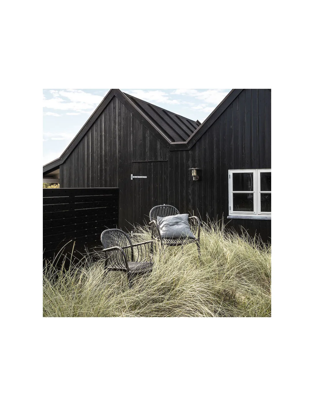 Fauteuil Noir Brea - House Doctor 2 Fauteuil Noir Brea - House Doctor – Image 2