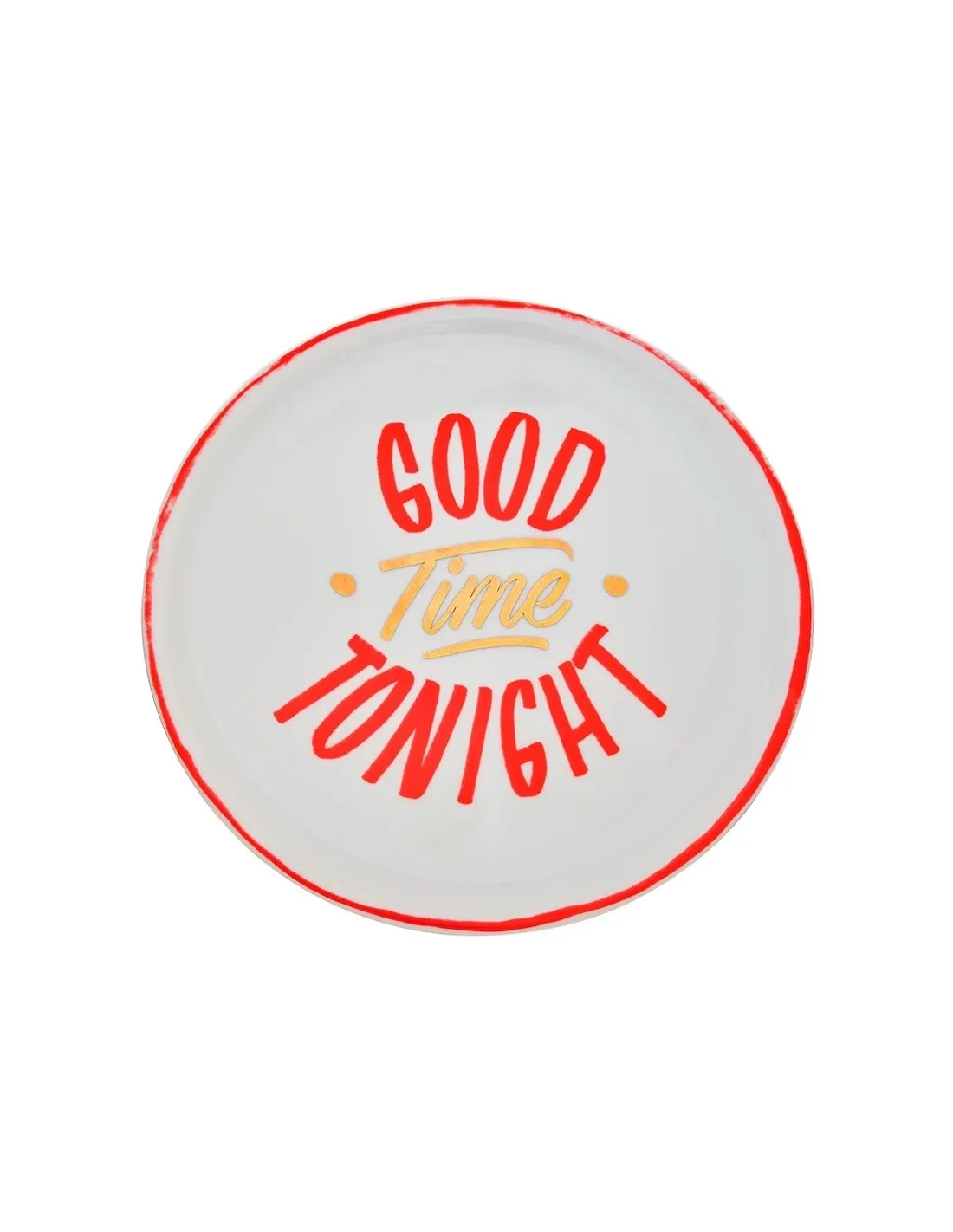 Bitossi Home Assiette de Présentation The Club 32cm – Design Bistro Rouge et Blanc Good Time 2 Bitossi Home Assiette de Présentation The Club 32cm – Design Bistro Rouge et Blanc Good Time – Image 2