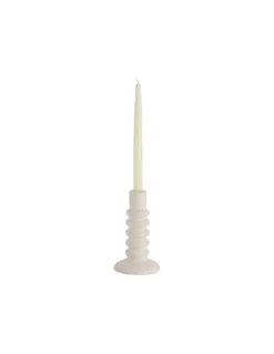 Grand Bougeoir Blanc Andrea House – Chandelier Minimaliste pour Cierge 18,5cm -Jolie Bougies Soldes grand bougeoir bl andrea house 2