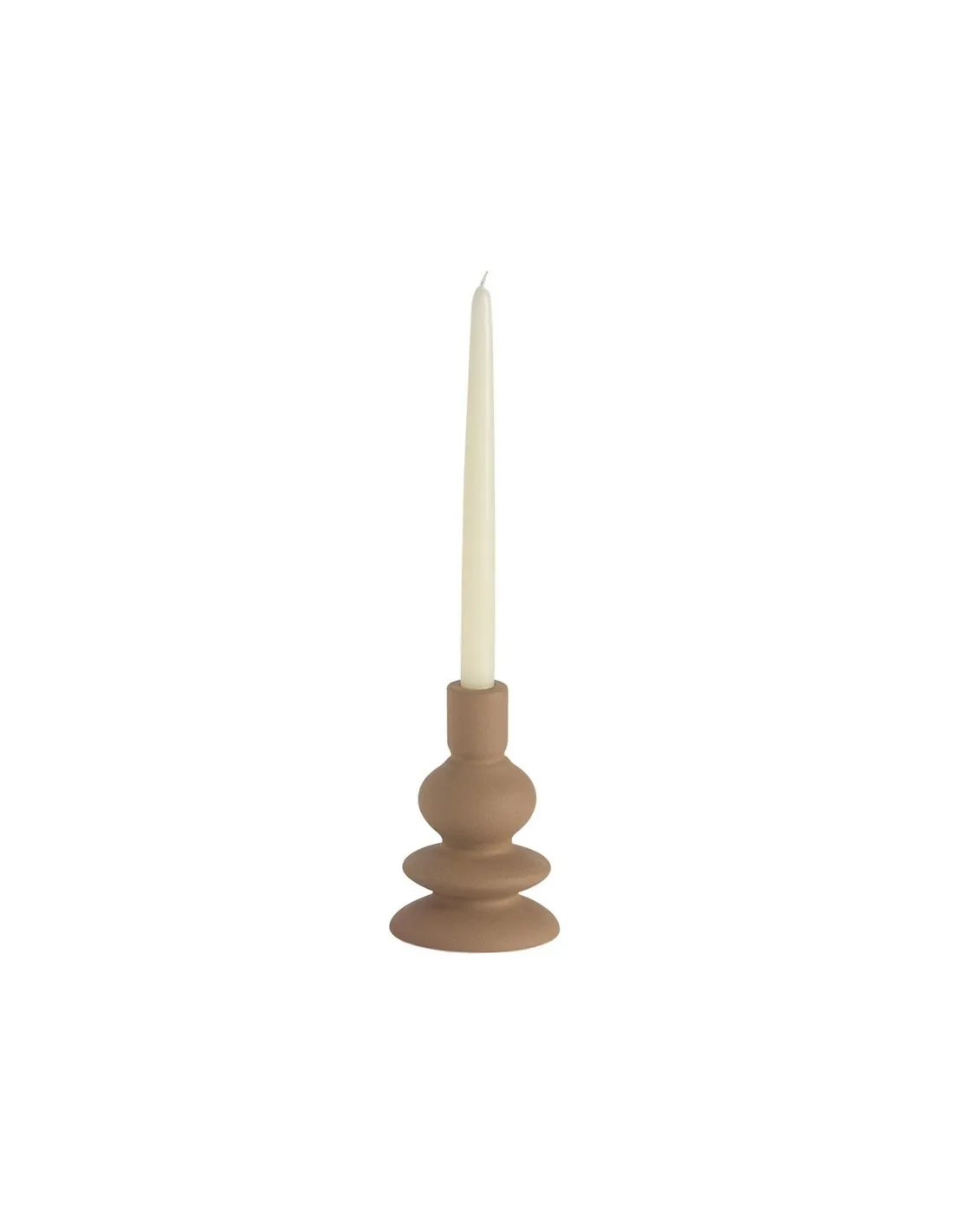 Andrea House Grand Bougeoir Brun Caramel – Design Minimaliste Chic 18,5cm 3 Andrea House Grand Bougeoir Brun Caramel – Design Minimaliste Chic 18,5cm – Image 3