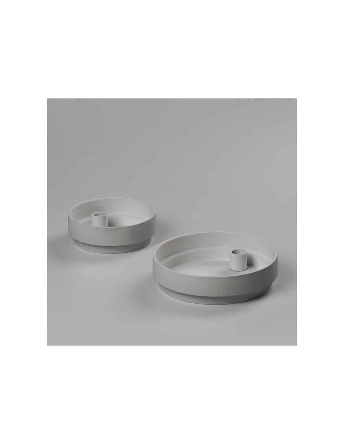 Grand Bougeoir Orbital Step Aery Living Gris – Support Cierge et Cache-pot Minimaliste 4 Grand Bougeoir Orbital Step Aery Living Gris – Support Cierge et Cache-pot Minimaliste – Image 4