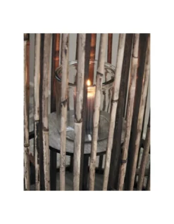 House Doctor Lanterne Ova Rotin - 65 Cm -Jolie Bougies Soldes grande lanterne ova 2