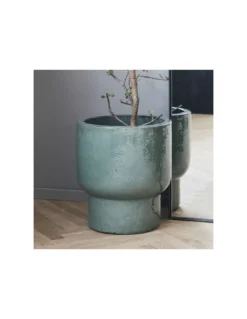 Jardinière Verte Faïence 40x45 Cm - House Doctor 6 Jardinière Verte Faïence 40x45 Cm - House Doctor -Jolie Bougies Soldes jardiniere verte faience 40x45 cm house doctor 2