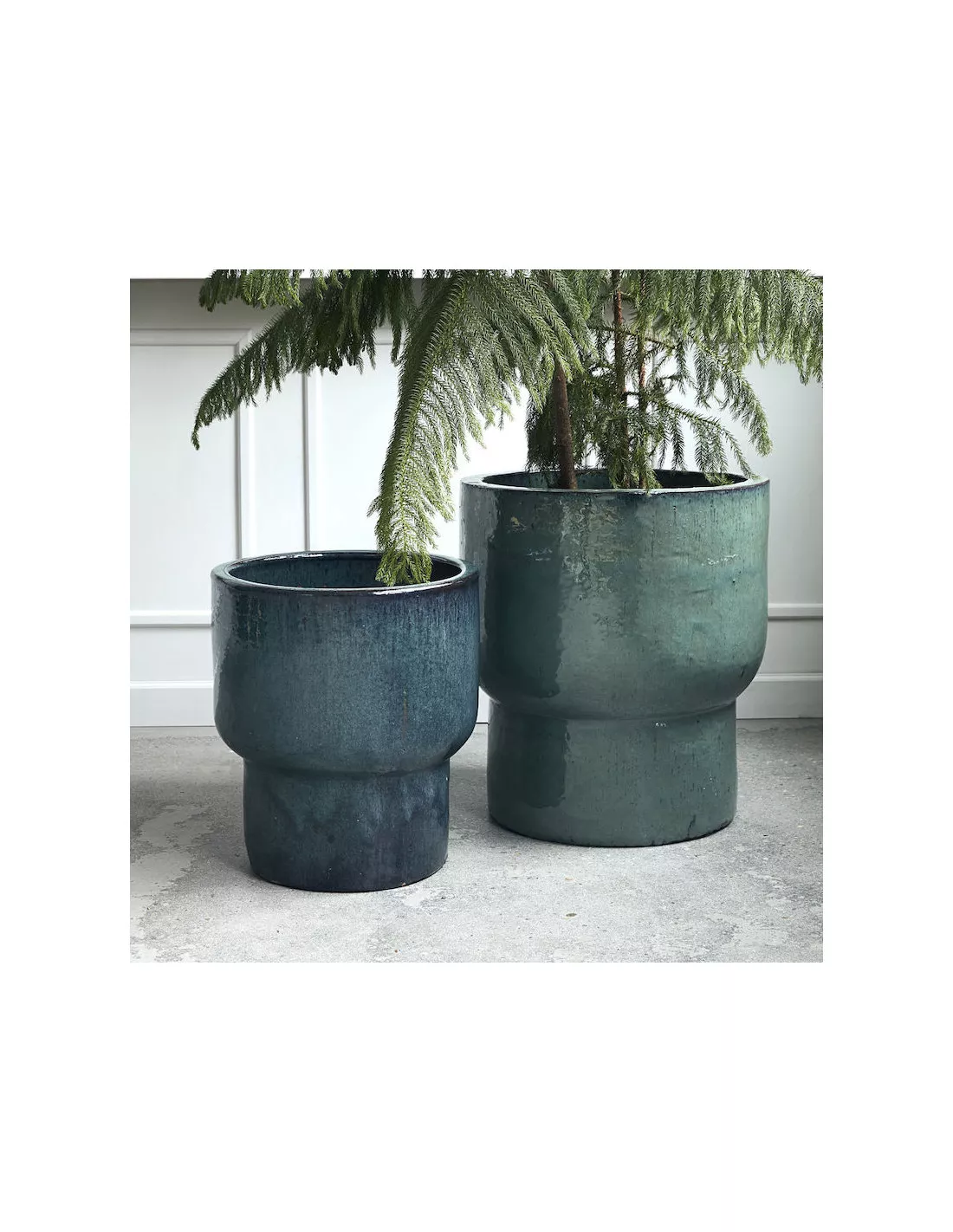 House Doctor Jardinière Verte en Terre Cuite – Grand Pot de Fleurs Artisanal 50x55 cm 2 House Doctor Jardinière Verte en Terre Cuite – Grand Pot de Fleurs Artisanal 50x55 cm – Image 2