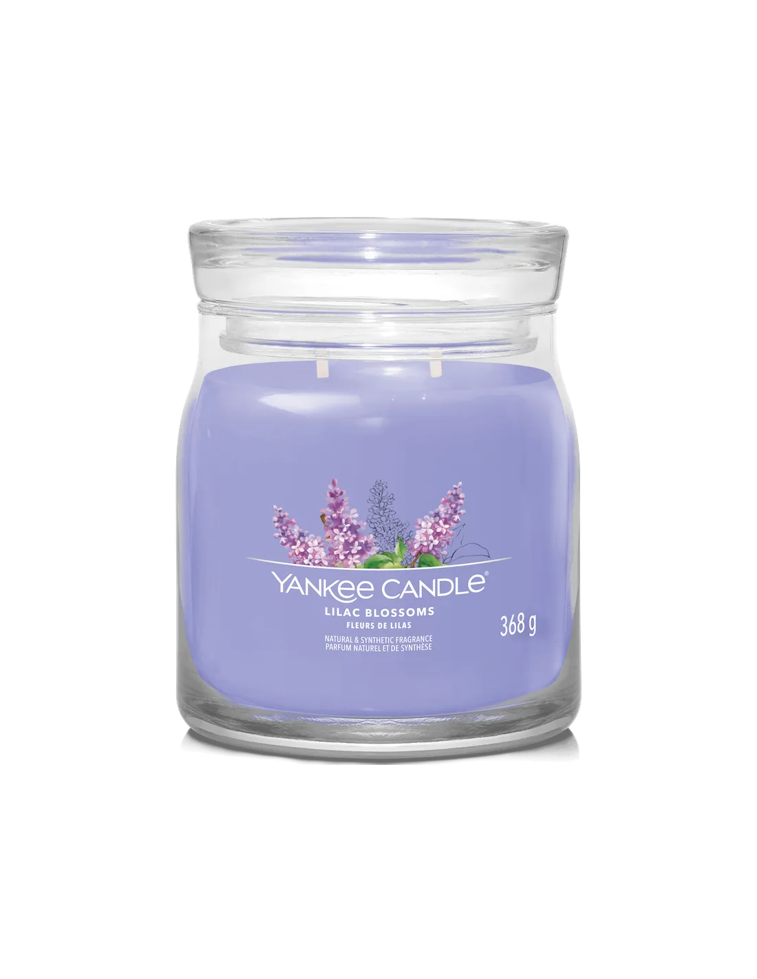 Yankee Candle Jardins Aux Lilas - Moyenne Bougie 2 Mèches 1 Yankee Candle Jardins Aux Lilas - Moyenne Bougie 2 Mèches