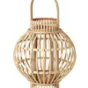 Broste Copenhagen Lanterne Globus en Bambou Naturel - Photophore Design Scandinave 30,5 cm