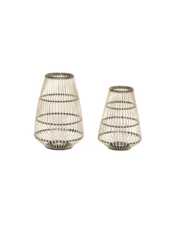Lanterne Hübsch Medium en Bambou Noir et Naturel – Photophore de Jardin Design Scandinave (44cm) 7 Lanterne Hübsch Medium en Bambou Noir et Naturel – Photophore de Jardin Design Scandinave (44cm) -Jolie Bougies Soldes lanterne noire et nature medium 3